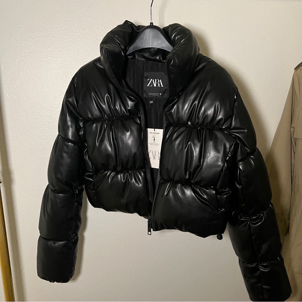 Zara Black Puffer Jacket
